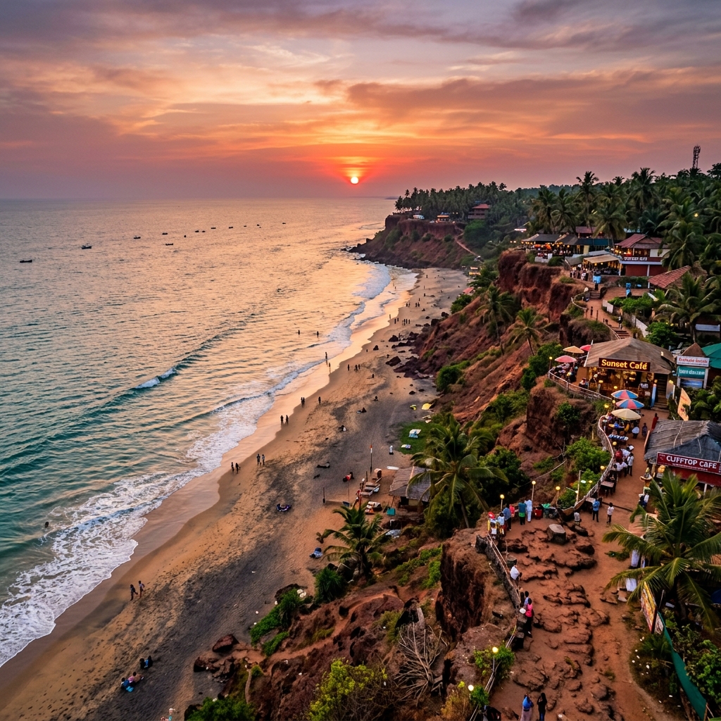 Varkala Cliff & Backwaters